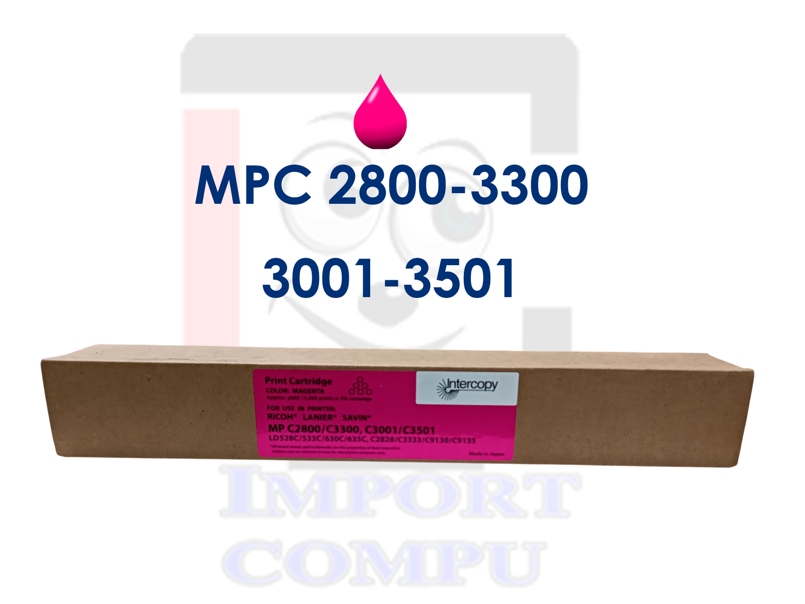 INTERCOPY MAGENTA MPC 2800-3300 -3001-3501